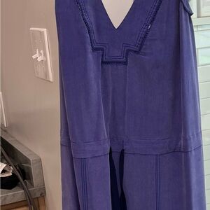 Rebecca Taylor Purple Sleeveless Sundress with V-Neck